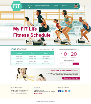 Screenshot of Fit gym